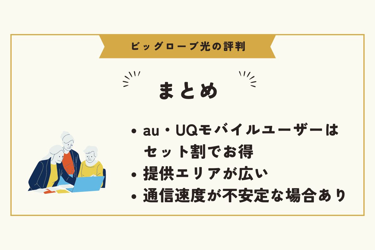 ビッグローブ光　評判